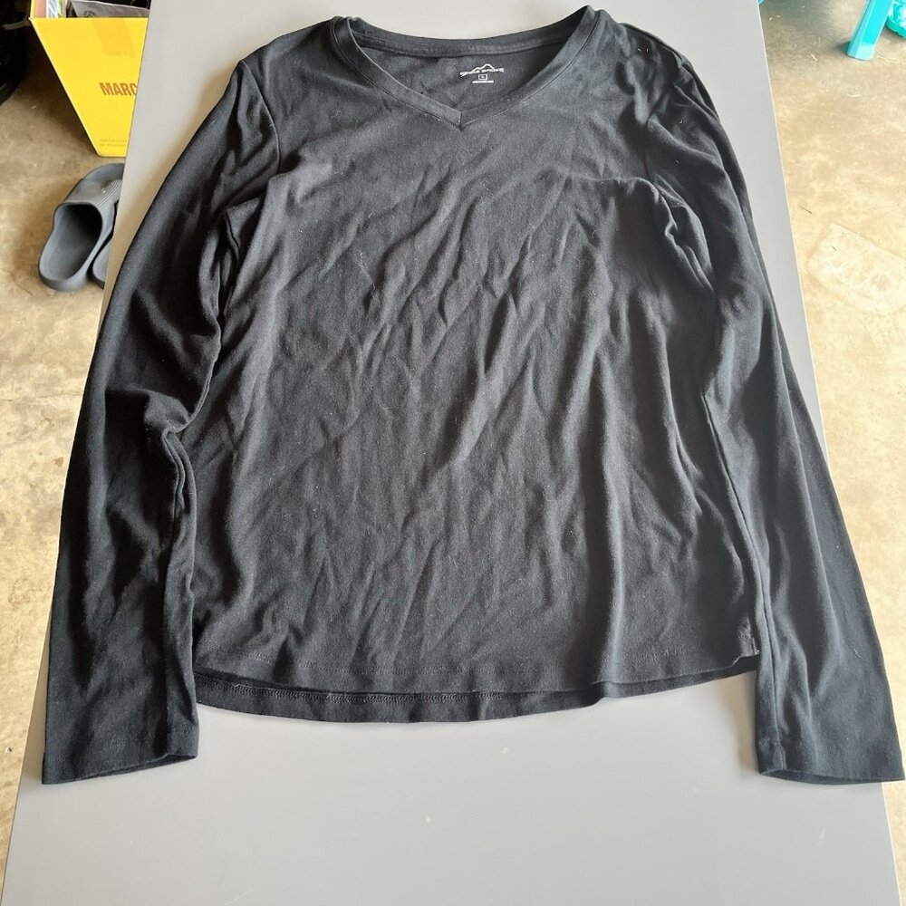 Eddie Bauer Women’s Large Black Long Sleeve Shirt